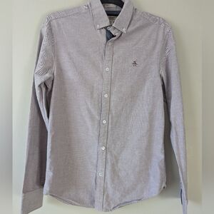 Penguin Embroidered Logo Shirt Mens  Small